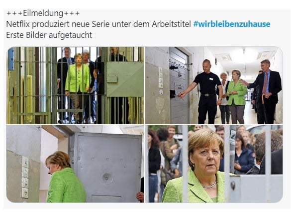 Merkel endlich im Knast