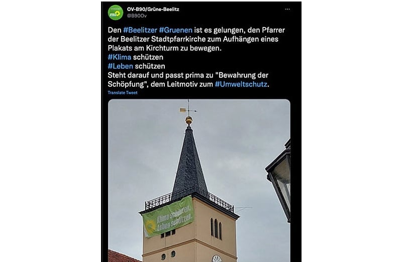 Screenshot: Twitter/ OV-B90/Grüne-Beelitz