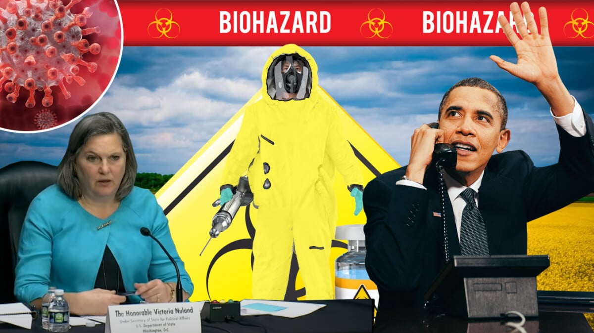 Stecken Barack Obama und Victoria Nuland hinter den Biolaboren in der Ukraine?; Bild: Collage