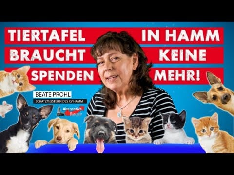 Tiertafel in Hamm lehnt Spende ab | Beate Prohl AfD