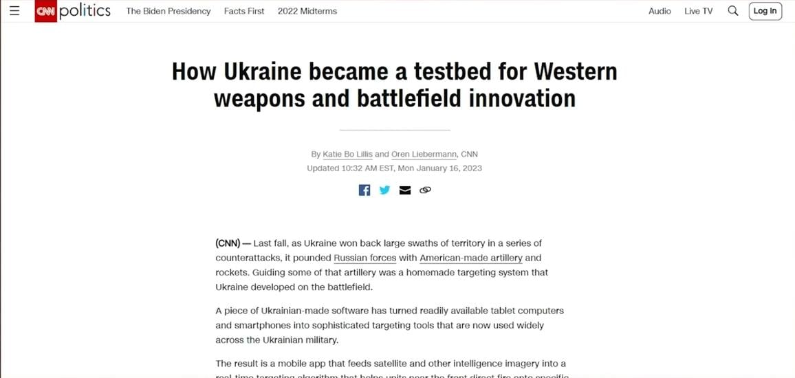 Ukraine Testbed CNN